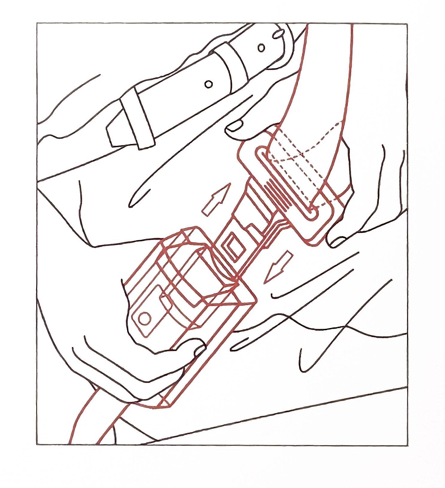 Pure information illustration is succinct, unambiguous and pragmatic: Ben Hasler. has produced an image that demonstrates an ‘exceedingly functional seatbelt’.